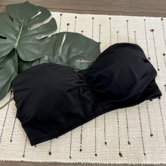 Victoria's Secret Other - Victoria's Secret NWOT Black Bandeau Bikini 36D